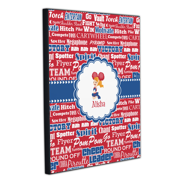 Cheerleader 20x24 Wood Print - Angle View