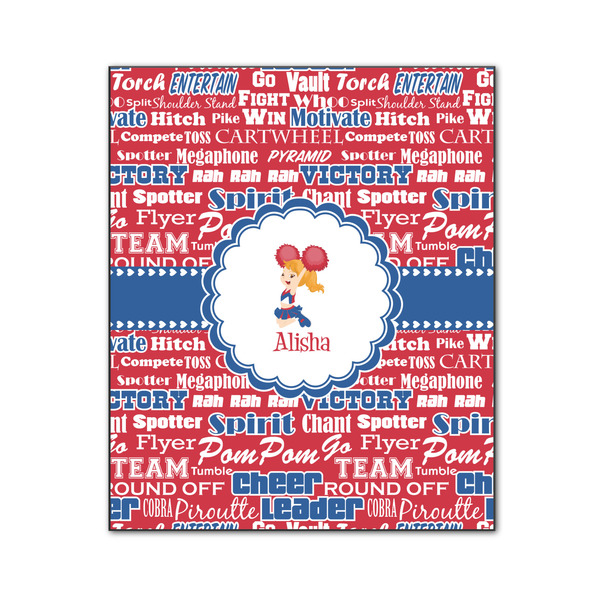 Custom Cheerleader Wood Print - 20x24 (Personalized)