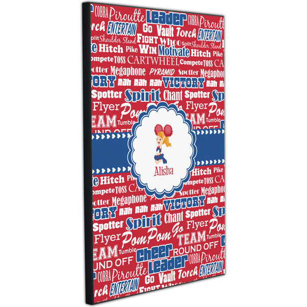 Cheerleader 20x30 Wood Print - Angle View