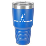 Cheerleader 30 oz Stainless Steel Tumbler - Royal Blue - Single-Sided (Personalized)