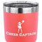 Cheerleader 30 oz Stainless Steel Ringneck Tumbler - Coral - CLOSE UP