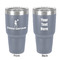 Cheerleader 30 oz Stainless Steel Tumbler - Grey - Double-Sided (Personalized)