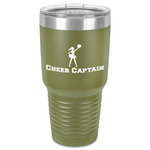 Cheerleader 30 oz Stainless Steel Tumbler - Olive - Single-Sided (Personalized)