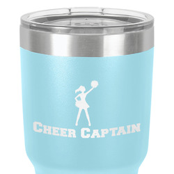 Cheerleader 30 oz Stainless Steel Tumbler - Teal - Double-Sided (Personalized)