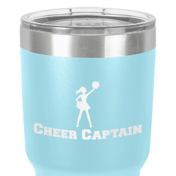 Cheerleader 30 oz Stainless Steel Tumbler - Teal - Single-Sided (Personalized)