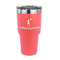 Cheerleader 30 oz Stainless Steel Tumbler - Coral - Single Sided (Personalized)