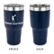 Cheerleader 30 oz Stainless Steel Ringneck Tumblers - Navy - Single Sided - APPROVAL