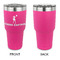 Cheerleader 30 oz Stainless Steel Ringneck Tumblers - Pink - Single Sided - APPROVAL