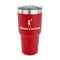 Cheerleader 30 oz Stainless Steel Tumbler - Red - Single Sided (Personalized)