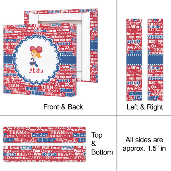 Cheerleader 8x8 - Canvas Print - Approval