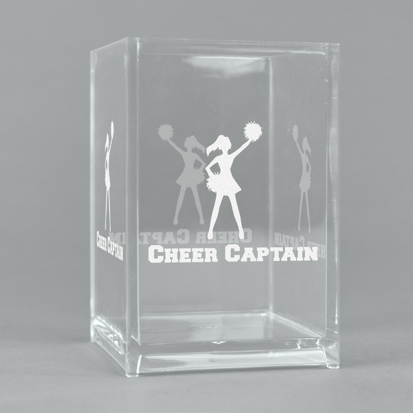 Custom Cheerleader Acrylic Pen Holder (Personalized)