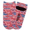 Cheerleader Adult Ankle Socks - Single Pair - Front and Back