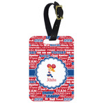Cheerleader Metal Luggage Tag w/ Name or Text