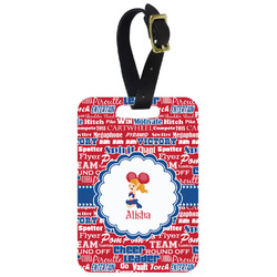 Cheerleader Metal Luggage Tag w/ Name or Text