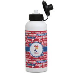 Cheerleader Water Bottles - Aluminum - 20 oz - White (Personalized)