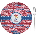 Cheerleader 8" Glass Appetizer / Dessert Plates - Single or Set (Personalized)