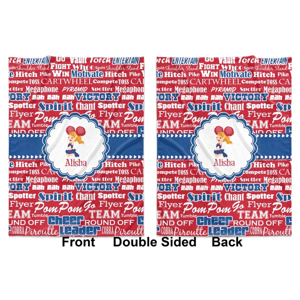 Cheerleader Baby Blanket (Double Sided - Printed Front and Back)