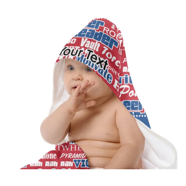 Cheerleader Baby Hooded Towel on Child