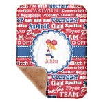 Cheerleader Sherpa Baby Blanket - 30" x 40" w/ Name or Text