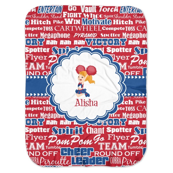 Custom Cheerleader Baby Swaddling Blanket (Personalized)