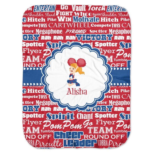 Custom Cheerleader Baby Swaddling Blanket (Personalized)