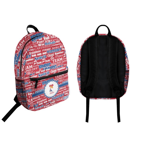 Cheerleader Backpack front and back - Apvl