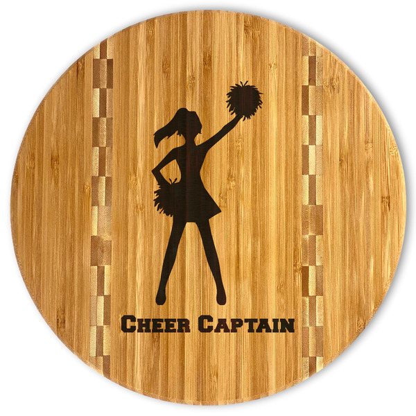 Custom Cheerleader Bamboo Cutting Board (Personalized)