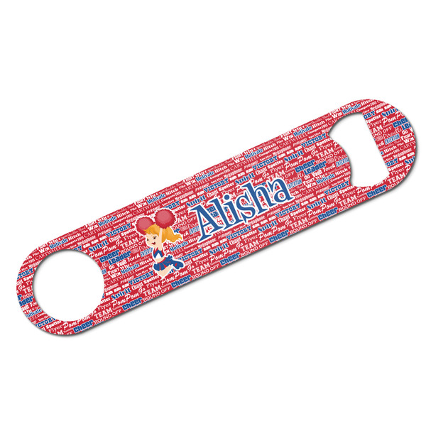 Custom Cheerleader Bar Bottle Opener w/ Name or Text