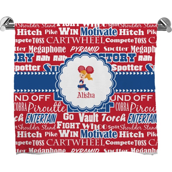 Custom Cheerleader Bath Towel (Personalized)