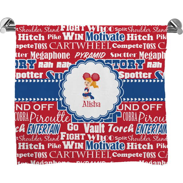 Custom Cheerleader Bath Towel (Personalized)
