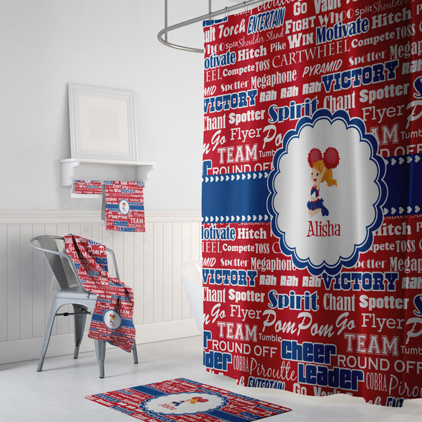 Cheerleader Bath Towel Sets - 3-piece - In Context