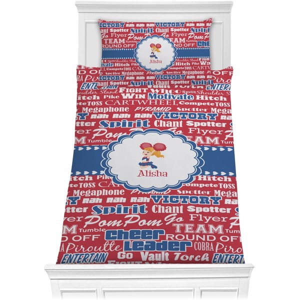 Custom Cheerleader Comforter Set - Twin XL (Personalized)