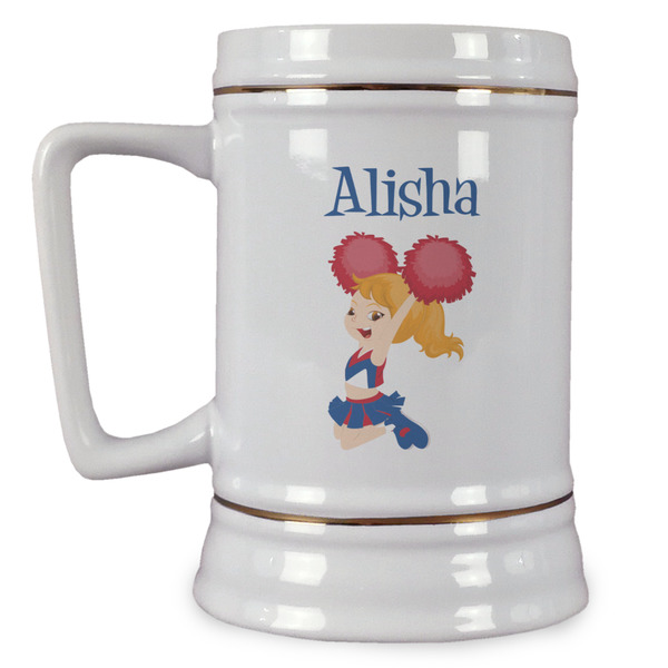 Custom Cheerleader Beer Stein (Personalized)