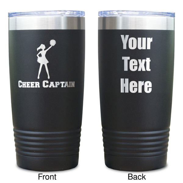 Cheerleader Black Polar Camel Tumbler - 20oz - Double Sided  - Approval