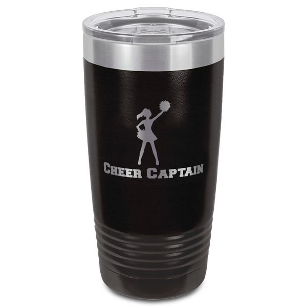 Cheerleader Black Polar Camel Tumbler - 20oz - Front