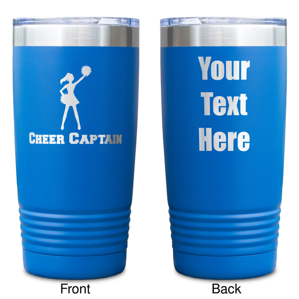 Cheerleader Blue Polar Camel Tumbler - 20oz - Double Sided - Approval