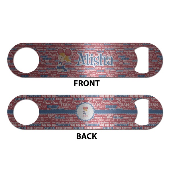 Cheerleader Bottle Opener - Front & Back