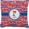 Cheerleader Faux-Linen Throw Pillow 16" (Personalized)