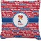 Cheerleader Faux-Linen Throw Pillow 18" (Personalized)