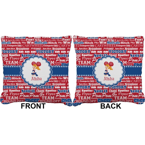 Cheerleader Burlap Pillow Approval