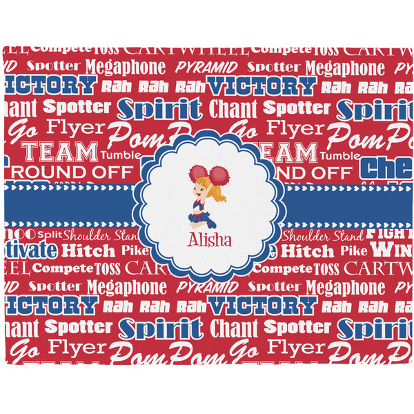 Custom Cheerleader Woven Fabric Placemat - Twill w/ Name or Text