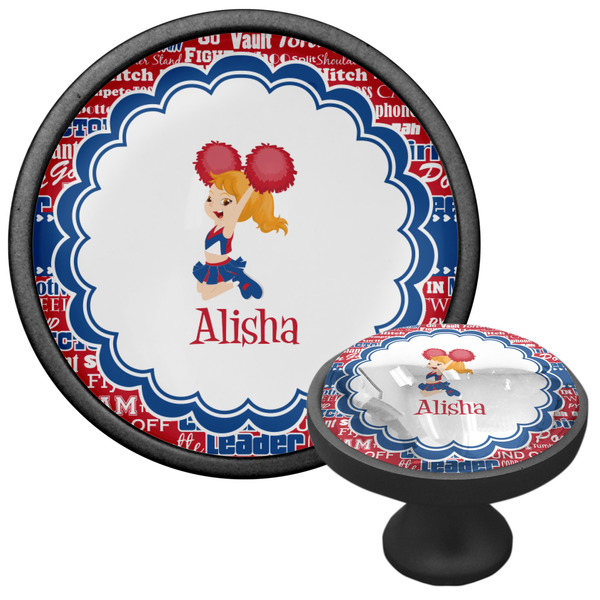 Cheerleader Cabinet Knob - Black - Multi Angle