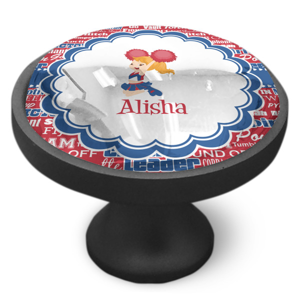 Cheerleader Cabinet Knob - Black - Side