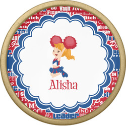Cheerleader Cabinet Knob - Gold (Personalized)
