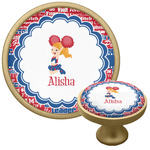 Cheerleader Cabinet Knob - Gold (Personalized)