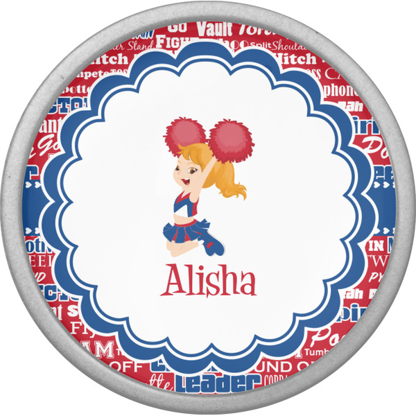 Cheerleader Cabinet Knob - Nickel - Front