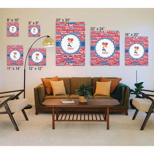 Cheerleader Canvas Prints - Multiple Sizes