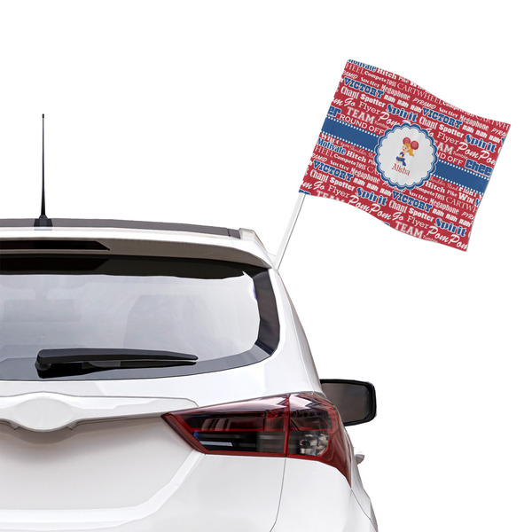 Cheerleader Car Flag - Large - LIFESTYLE