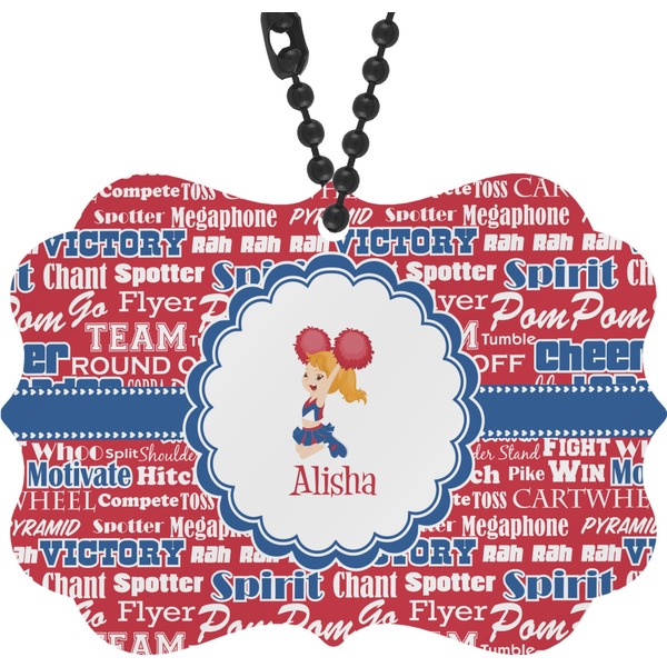 Custom Cheerleader Rear View Mirror Charm (Personalized)