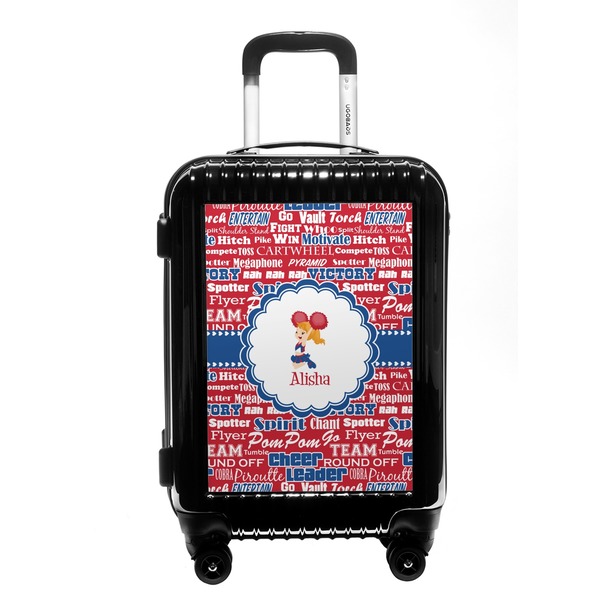 Custom Cheerleader Carry On Hard Shell Suitcase (Personalized)